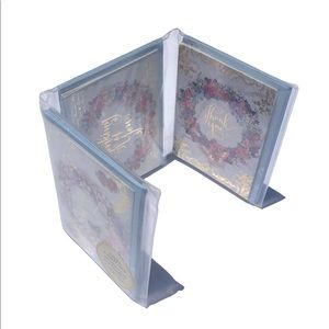 Punch Studio Floral Wreath Thank You Note Cards In TriFold Vinyl Sleeve (61609)